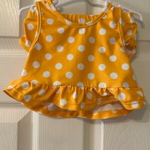 NWOT Yellow Polka Dot Bikini